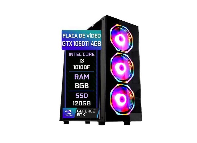 Pc Gamer Fácil Intel Core I3 10100F (Décima Geração) 8Gb Ddr4 3000Mhz