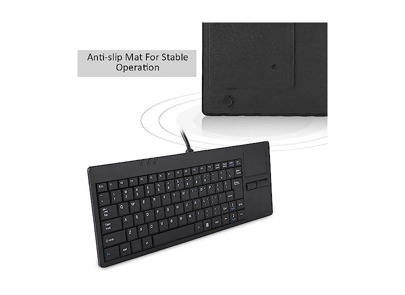 Teclado, Teclado Com Fio Teclados Com Teclado de Computador Teclado Comercial Com Fio para PC