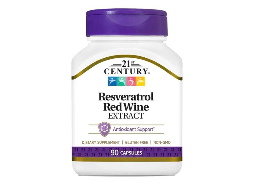 Suplemento 21St Century Resveratrol 90 Capsulas com o Melhor Preço é no