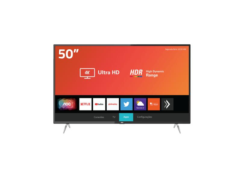 Smart TV TV LED 50 " AOC 4K Netflix 50U6295 4 HDMI