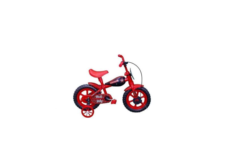 Bicicleta Infantil A12 Tracktor com Tanaquinho TK3 Track Vermelho/Preto