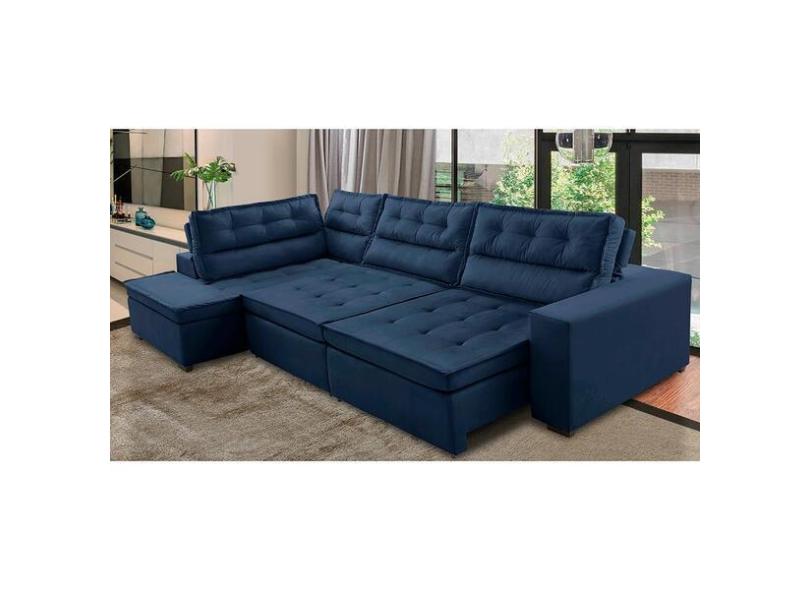 Sof De Canto Retr til E Reclin vel Com Molas Le 3,00x2,00m V com o ...
