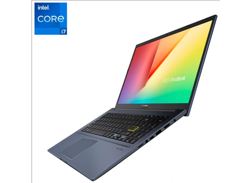 Notebook Asus VivoBook 15 Intel Core i7 1165G7 11ª Geração 8.0 GB de RAM 512.0 GB 15.6 " Full Windows 10 X513EP-EJ231T