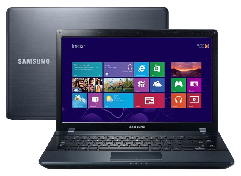 Notebook Samsung ATIV Book 2 Intel Celeron 1007U 2 GB de RAM HD 500 GB LED 14 " Windows 8 270E4E-KD8