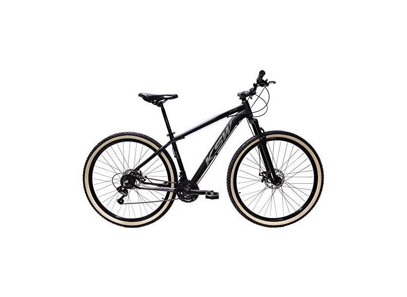 Bicicleta Aro 29 Ksw 21 Marchas Alumínio Cambio Shiman0 Freio a Disco (Preto/Prata, 15)