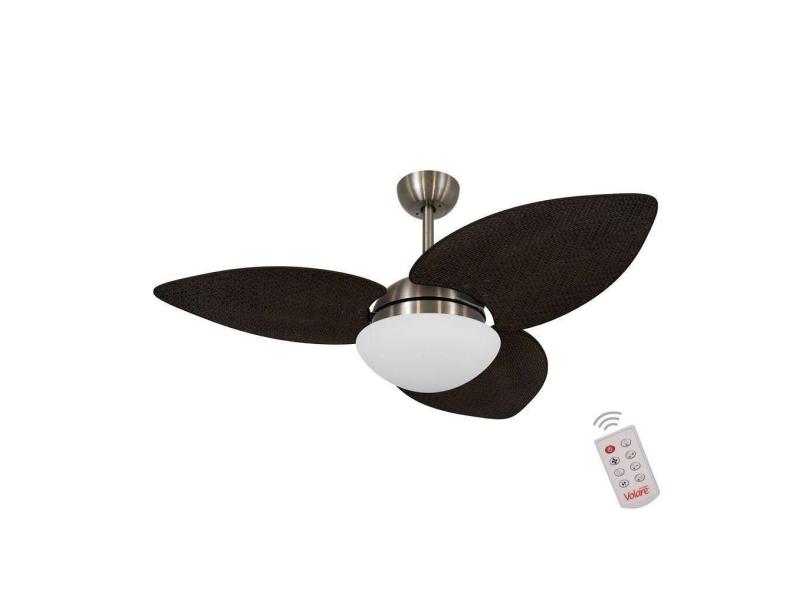 Ventilador De Teto Bronze 3 Pás Palmae Tabaco 127V