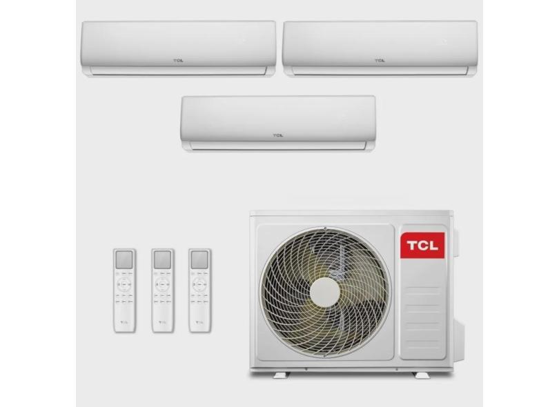 Ar-Condicionado Multi Split Inverter tcl 27.000 (3x Evap hw 9.000) Quente/Frio 220V