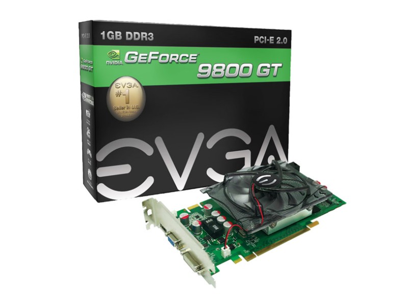 Placa de Video NVIDIA GeForce 9 Series 9800 GT 1 GB DDR3 256 Bits EVGA 01G-P3-N988-TR