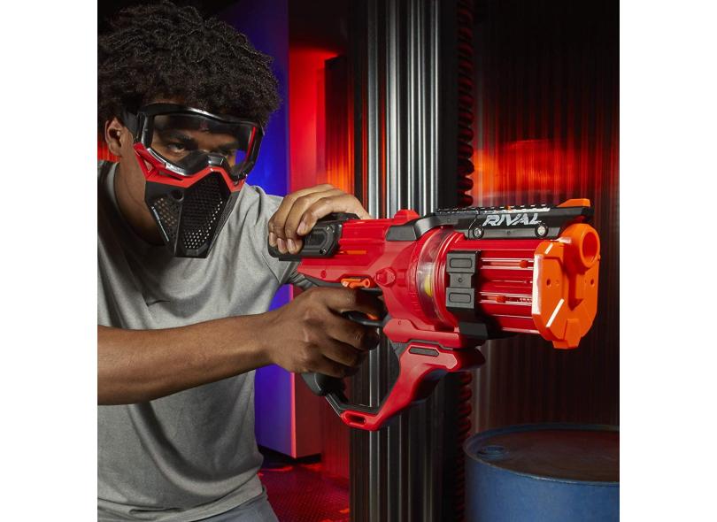 Nerf Rival Roundhouse XX-1500 Red Blaster - Câmara Giratória Clara