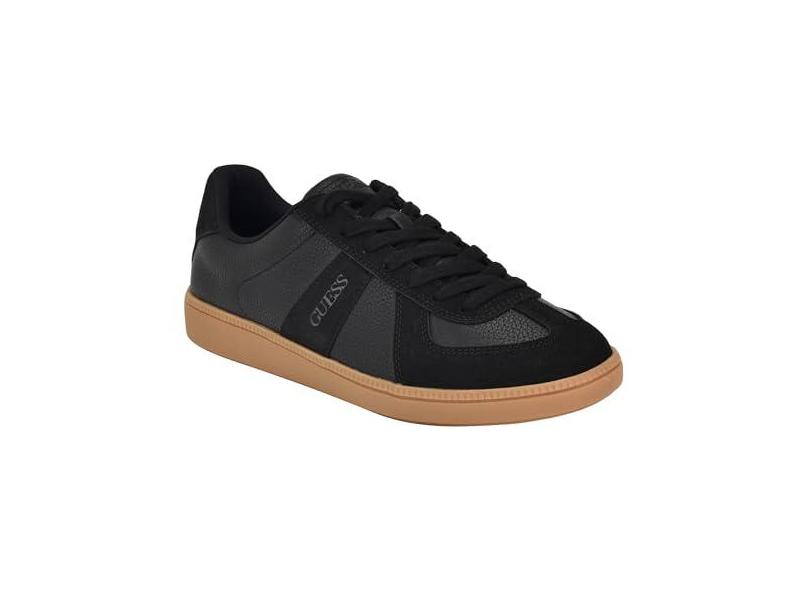 GUESS Tênis masculino Bishan, Preto/Gum Multi 002, 41 com o Melhor