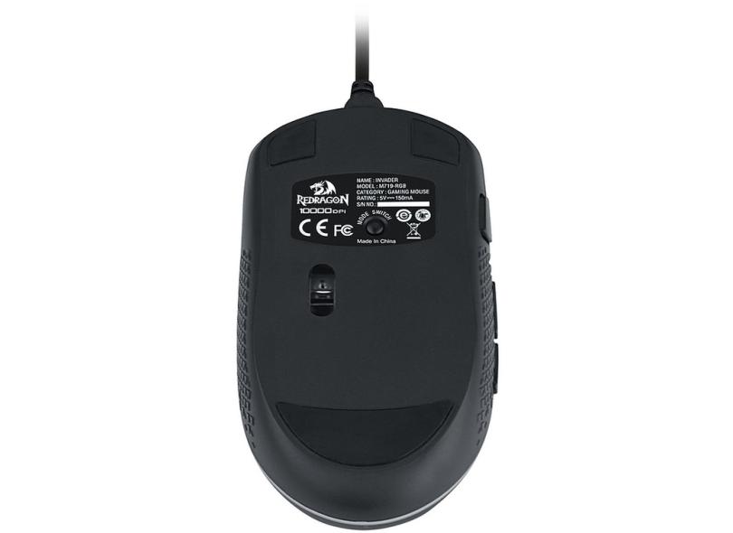 Mouse Gamer Óptico Gamer USB Invader RGB M719 - Redragon