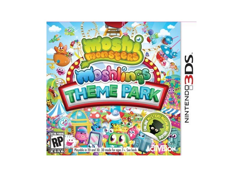 Jogo Moshi Monsters Moshlings Theme Park Activision Nintendo 3DS