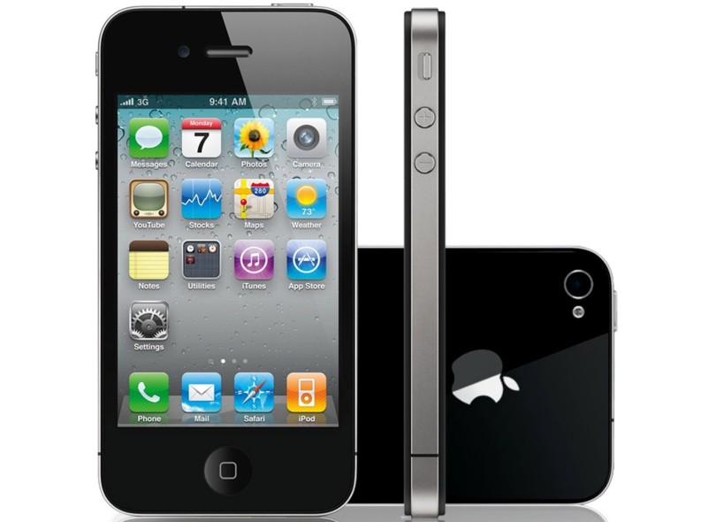 Smartphone Apple iPhone 4S 8 GB Câmera 8,0 MP Desbloqueado iOS 7 Wi-Fi 3G