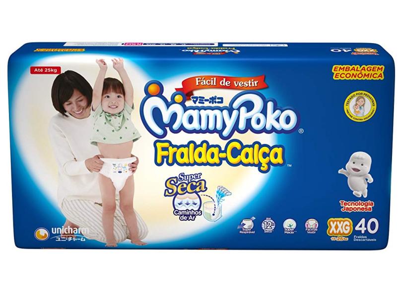 Fralda MamyPoko Fralda-Calça XXG 40 Und 15 - 25kg