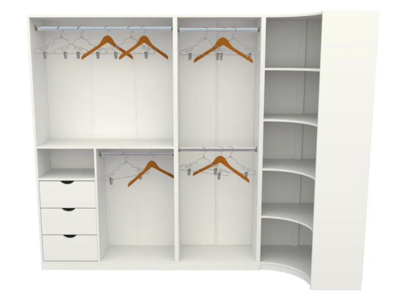 Guarda-Roupa Closet 6 Gavetas M14 Vetorial Móveis