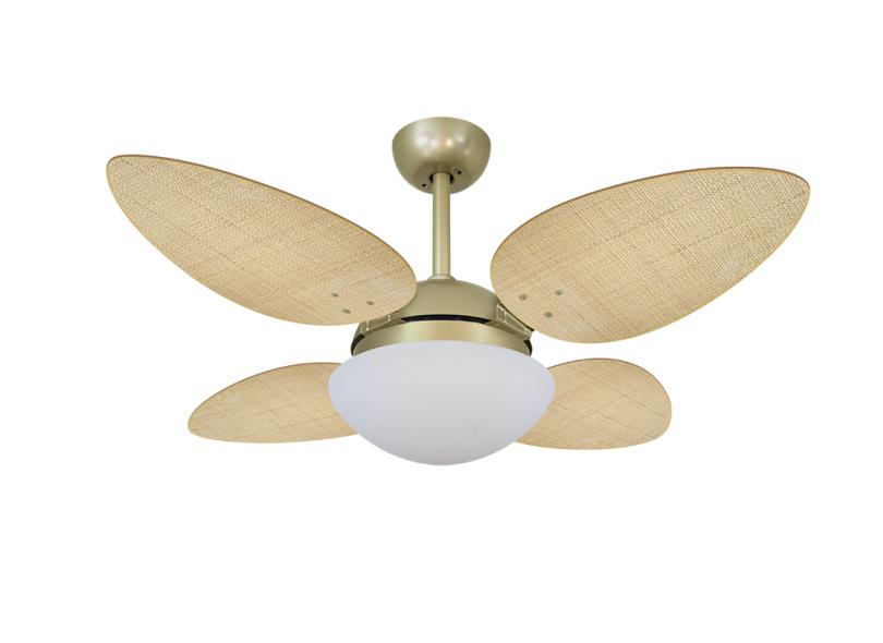 Ventilador de Teto com Controle Remoto Volare VR42 Pétalo Palmae 105 cm 4 Pás
