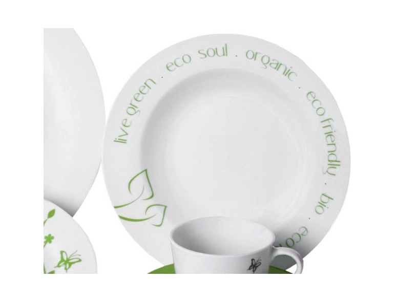 Aparelho de Jantar Porcelana 20 peças - Blu Eco