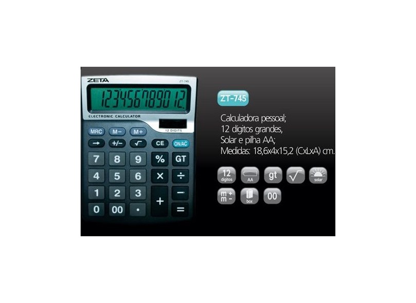 Calculadora De Mesa Zeta ZT-745