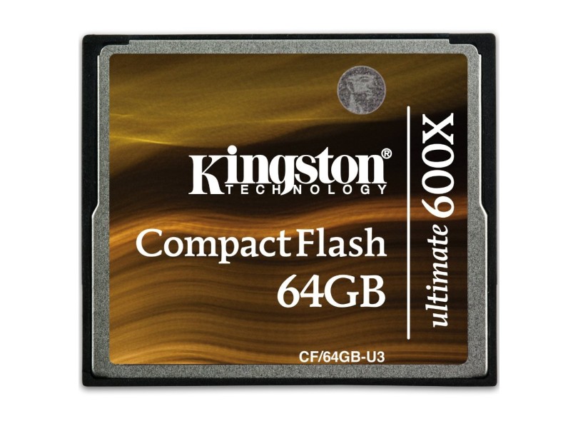 Cartão de Memória Compact Flash Kingston Ultimate 600x 32 GB CF/64GB-U3