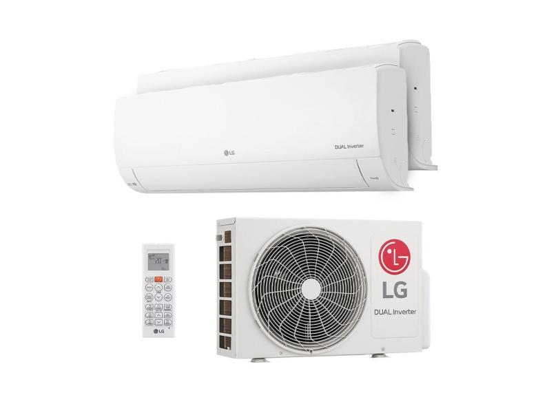 Ar Condicionado Multi Split Dual Inverter Voice R-32 LG 16.000 Btus (1 Evap 9.000 e 1 Evap 12.000) Frio 220V