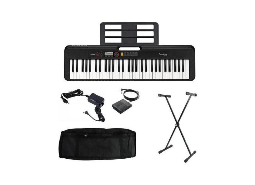 Kit Teclado Casiotone Ct-S200 Bk Casio + Suporte Capa Pedal