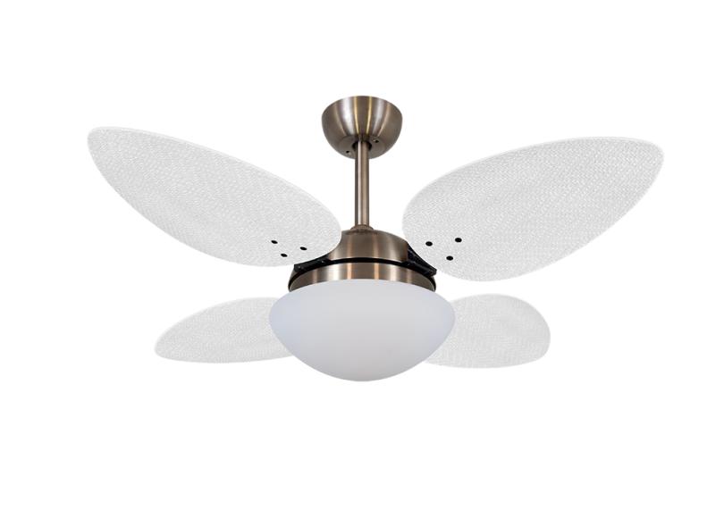 Ventilador de Teto com Controle Remoto Volare VR42 Pétalo Palmae 105 cm 4 Pás
