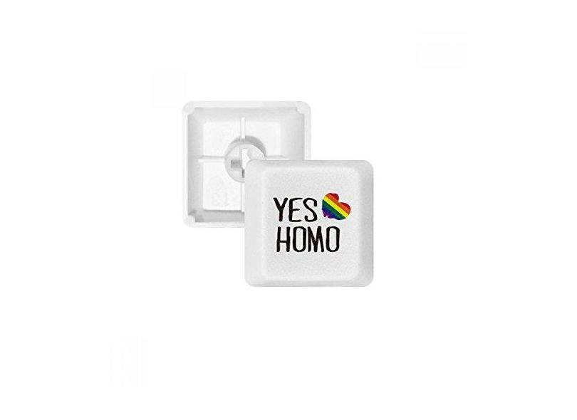 Yes Homo LGBT Teclado mecânico Rainbow Love Kit de atualização para jogos