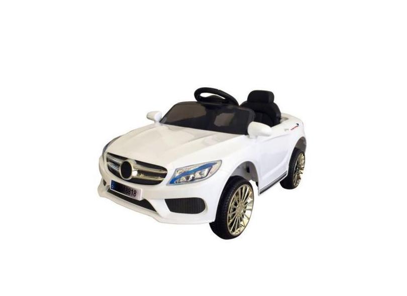 Mini Carro Eletrico Infantil 6V C/ Controle Remoto Branco - Importway