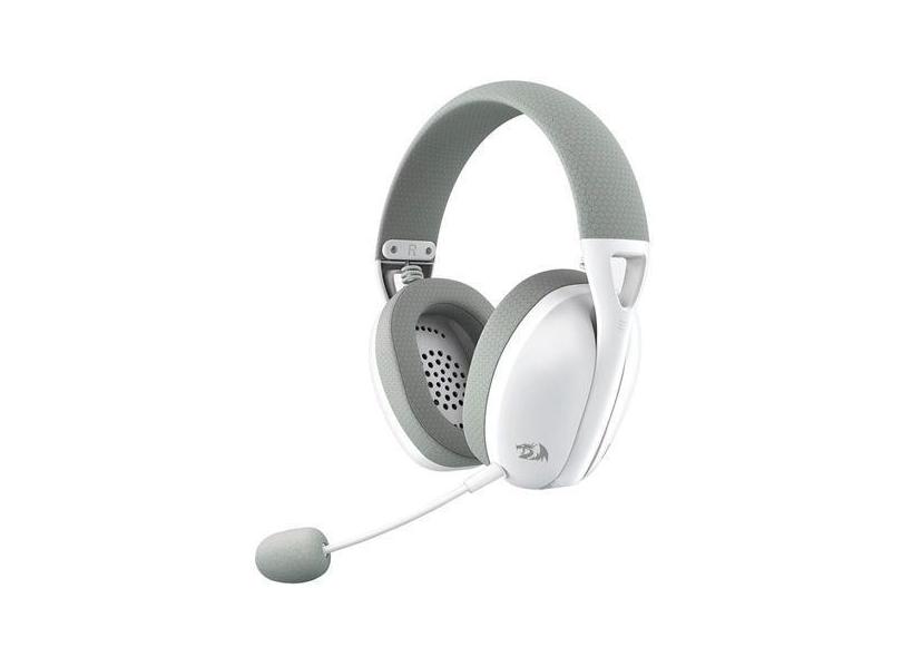 Headset Gamer Redragon H848 Ire Pro Wireless - Branco e Cinza