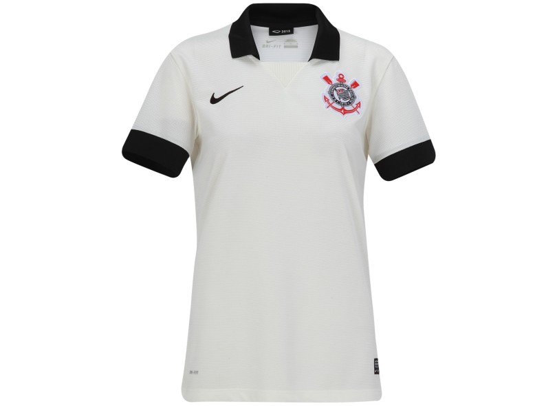 Camisa Jogo Corinthians I Feminina 2013 sem Número Nike