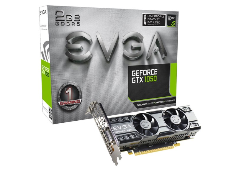 Placa de Video NVIDIA GeForce GTX 1050 2 GB GDDR5 128 Bits EVGA 02G-P4-5150-KR