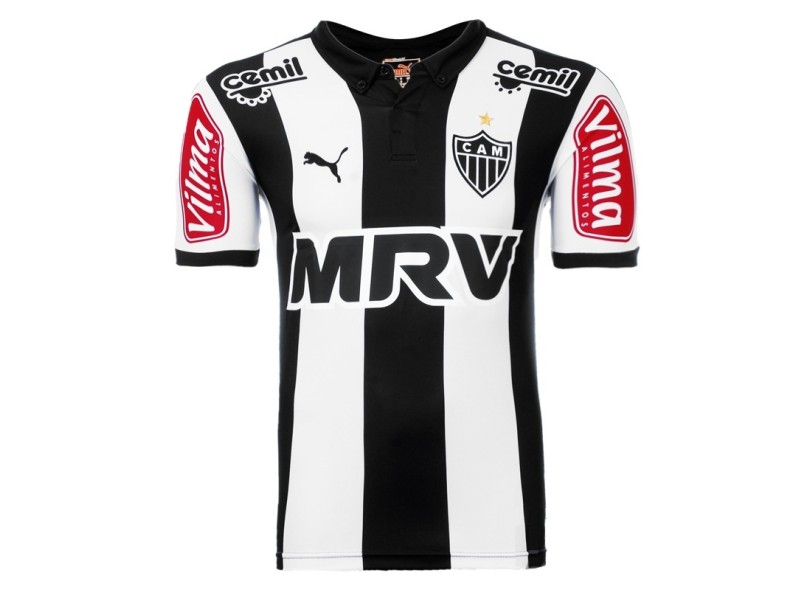 Camisa Torcedor Atlético Mineiro I 2015 com Número Puma