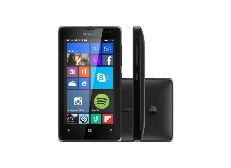 Smartphone Microsoft Lumia 532 2 Chips 8GB Windows Phone 8.1 3G Wi-Fi
