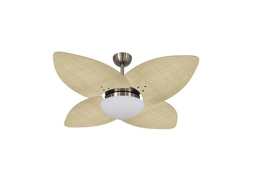 Ventilador De Teto Vd42 Dunamis Bronze Rattan Natural 220V - Volare