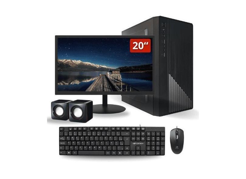 Computador Completo Intel Core I3 4Gb Ssd 120 Gb Monitor Led