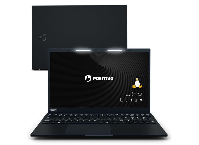 Notebook Positivo Vision R15 amd Ryzen 7-5700U Linux 8GB ram 512GB ssd 15.6 Full HD Lumina Bar- Preto