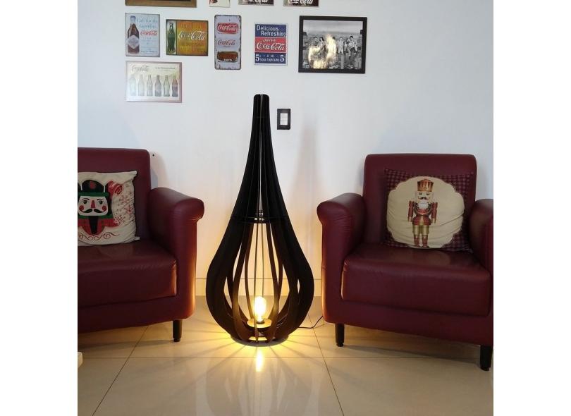 Luminária de Chão Capadócia mod. Gota Tabaco 110 cm com o Melhor Preço