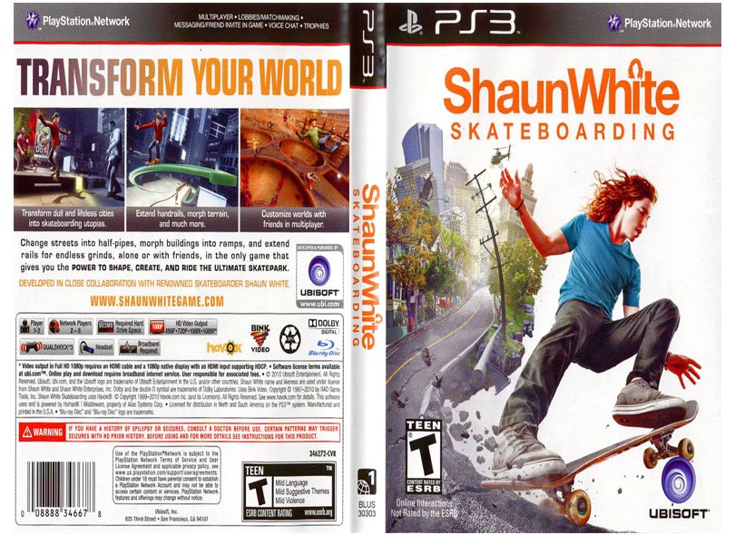 Pluche pop schilder Likeur Jogo Shaun White Skateboarding PlayStation 3 Ubisoft em Promoção é no  Buscapé