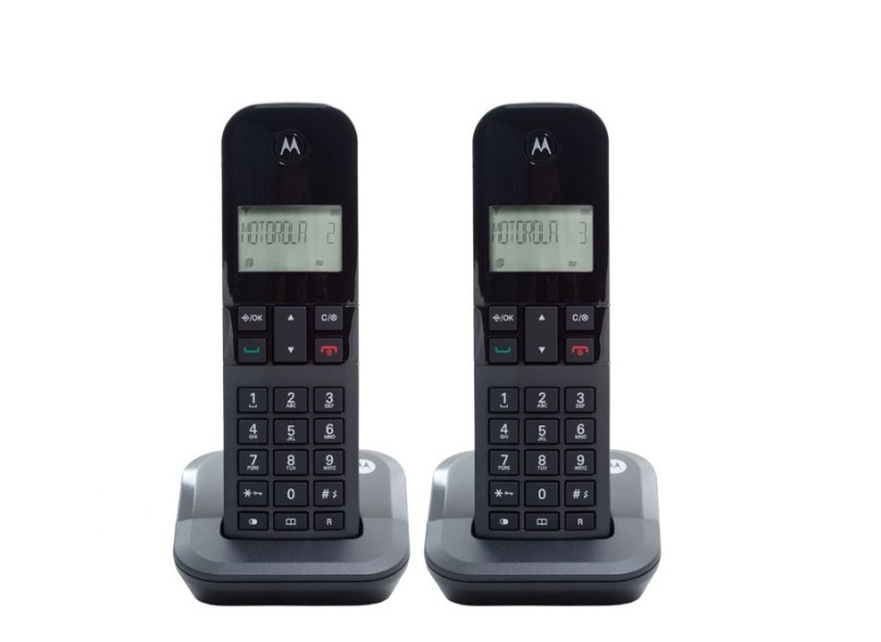 Telefone sem Fio Motorola com 2 Ramais MOTO3000-MRD3