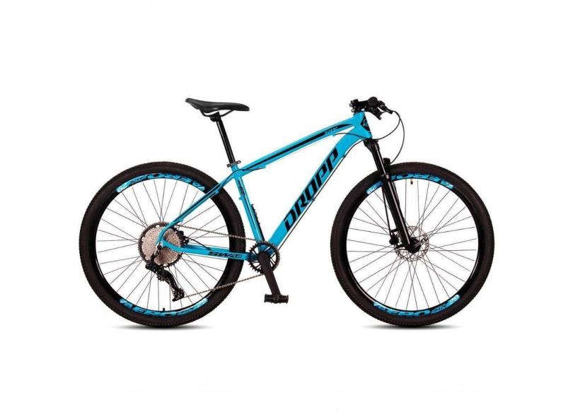 Bicicleta Dropp Sw 12v Aro 29 Freio Hidráulico Suspensão Com Trava Azul+Preto