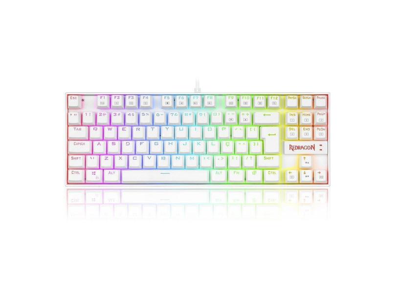 Teclado Magnetico Kumara Pro K552W Rgb Switch Red - Branco