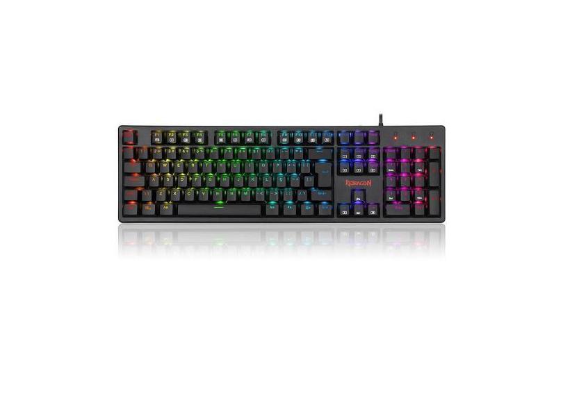 Teclado Mecânico Gamer Redragon Kama Preto Rgb Switches