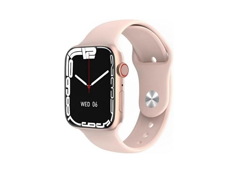 Relógio Inteligente SmartWatch U78 Plus Rosa Troca Pulseira Android iO