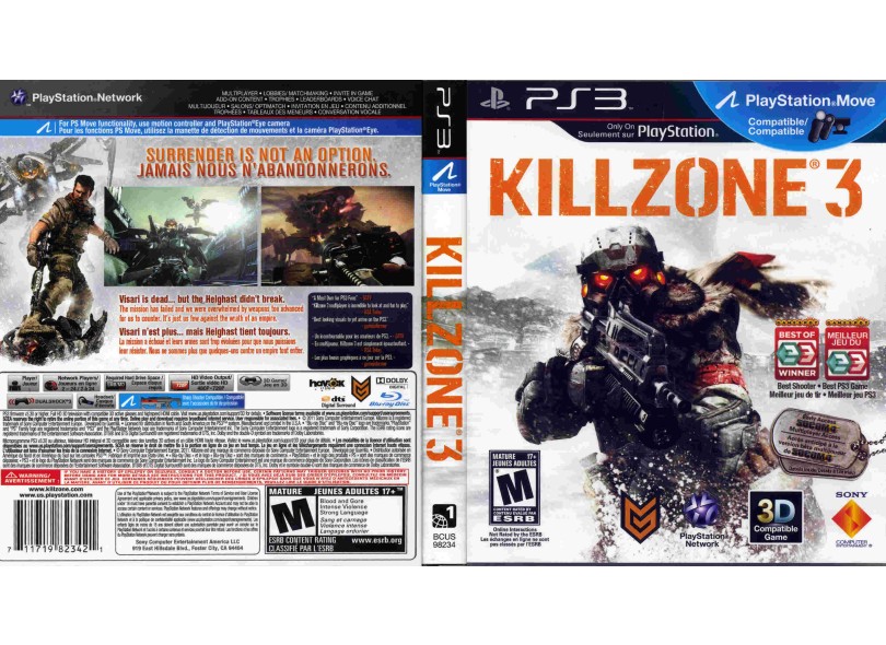 Jogo Killzone 3 Favoritos - PS3 - Sony - Jogos PS3 - Magazine Luiza