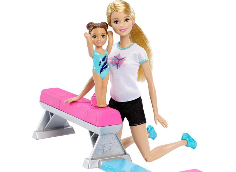 Boneca Barbie Ginasta Piruetas Mattel