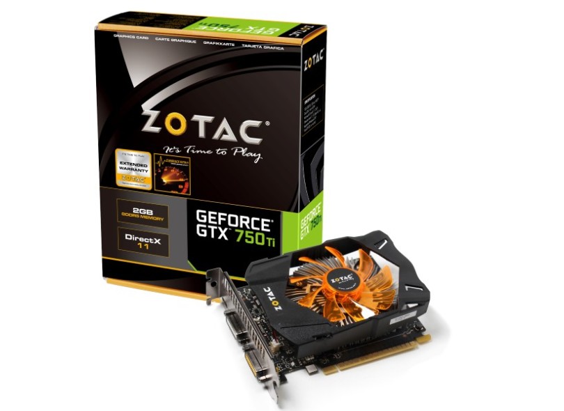 Placa de Video NVIDIA GeForce GTX 750 Ti 1 GB DDR5 128 Bits Zotac ZT-70601-10M
