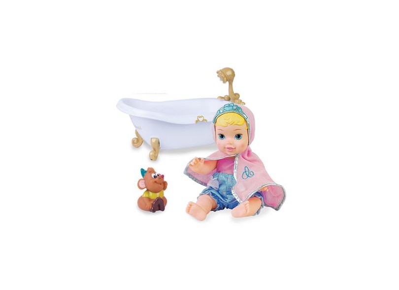 Boneca Princesas Disney Hora do Banho Cinderela Mimo