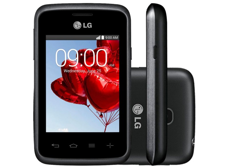Smartphone LG L20 D105 2,0 MP 2 Chips 4GB Android 4.4 (Kit Kat) 3G Wi-Fi