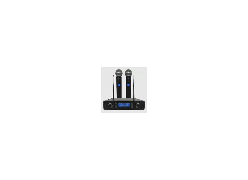 Sistema De Microfone Digital UHF Sem Fio Duplo PLL LSX-02 - Leson