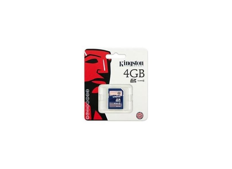 Cartão de Memória SDHC Kingston 4GB SD4/4GB